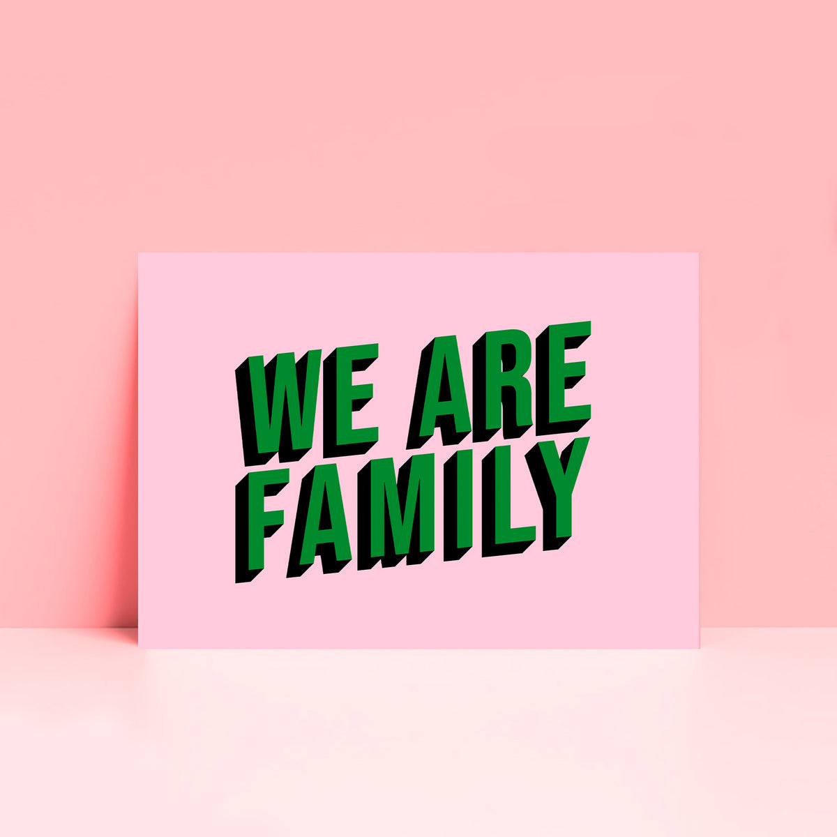 We are all family. 