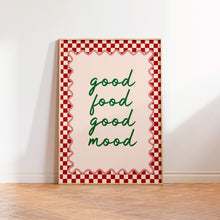 Load image into Gallery viewer, Good Food Good Mood Print
