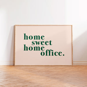 Home Sweet Home Office Colourful Print