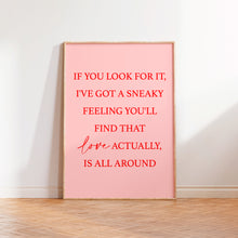 Load image into Gallery viewer, Love Actually Quote Print
