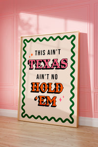 Texas Hold 'Em Print