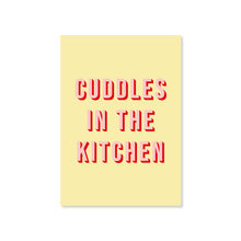 Load image into Gallery viewer, Cuddles In The Kitchen Arctic Monkeys Typography Wall Art Print
