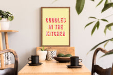 Load image into Gallery viewer, Cuddles In The Kitchen Arctic Monkeys Typography Wall Art Print
