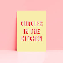 Load image into Gallery viewer, Cuddles In The Kitchen Arctic Monkeys Typography Wall Art Print
