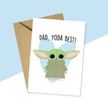 Load image into Gallery viewer, Dad Yoda Best Father&#39;s Day Card
