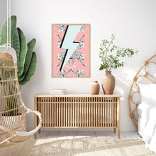 Load image into Gallery viewer, Lightning Bolt Leopard Wall Art Print
