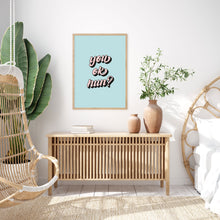 Load image into Gallery viewer, You Ok Hun? Typography Wall Art Print
