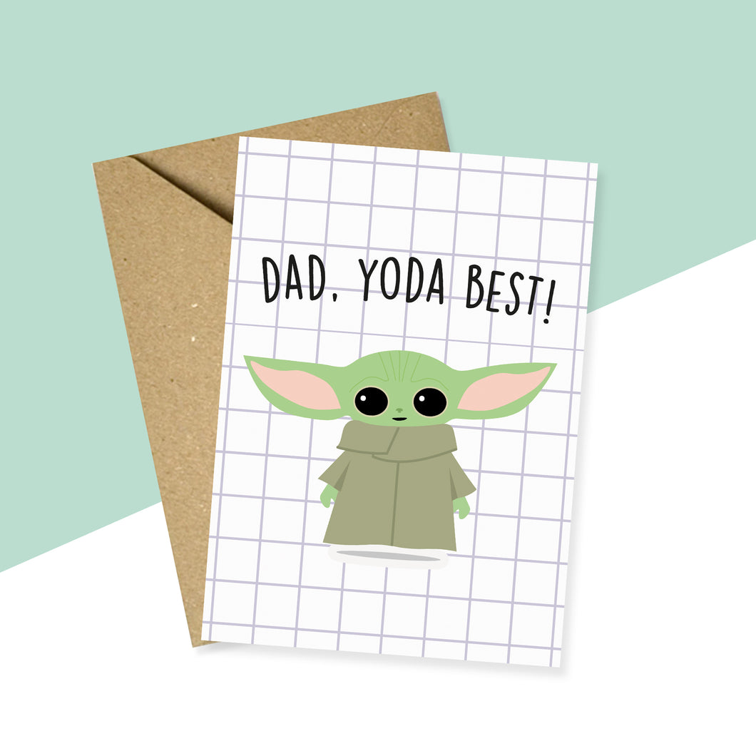 Dad Yoda Best Card