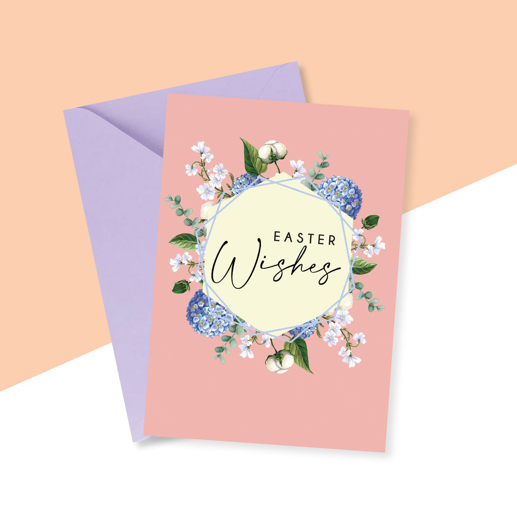 Easter Dried Flowers Card