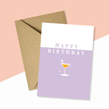 Load image into Gallery viewer, Aperol Spritz Cocktail Birthday Card
