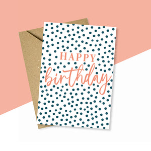 Happy Birthday Polka Dot Card