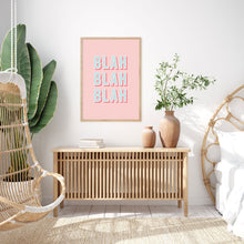 Load image into Gallery viewer, Blah Blah Blah Funny Typography Wall Art Print
