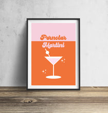 Load image into Gallery viewer, Pornstar Passionfruit Martini Cocktail Wall Art Print
