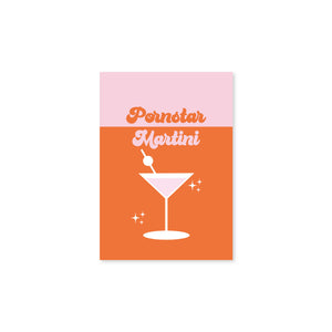 Pornstar Passionfruit Martini Cocktail Wall Art Print