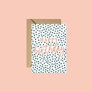 Happy Birthday Polka Dot Card