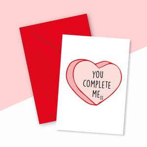 You Complete Me(ss) Funny Card