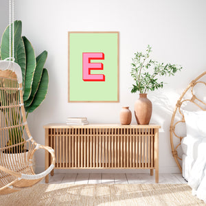 Personalised Initial Wall Art Print