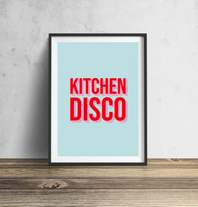 Kitchen Disco Wall Art Print