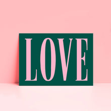 Load image into Gallery viewer, Bold Love Typography Wall Print
