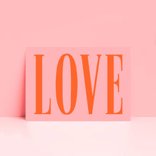 Load image into Gallery viewer, Bold Love Typography Wall Print
