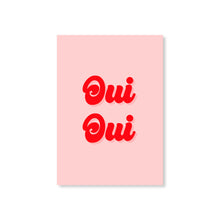 Load image into Gallery viewer, Oui Oui Typography Wall Art Print
