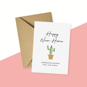 Personalised New Home Card