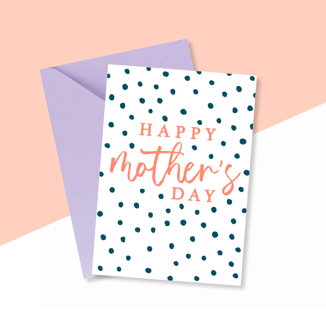 Happy Mother's Day Polka Dot Card